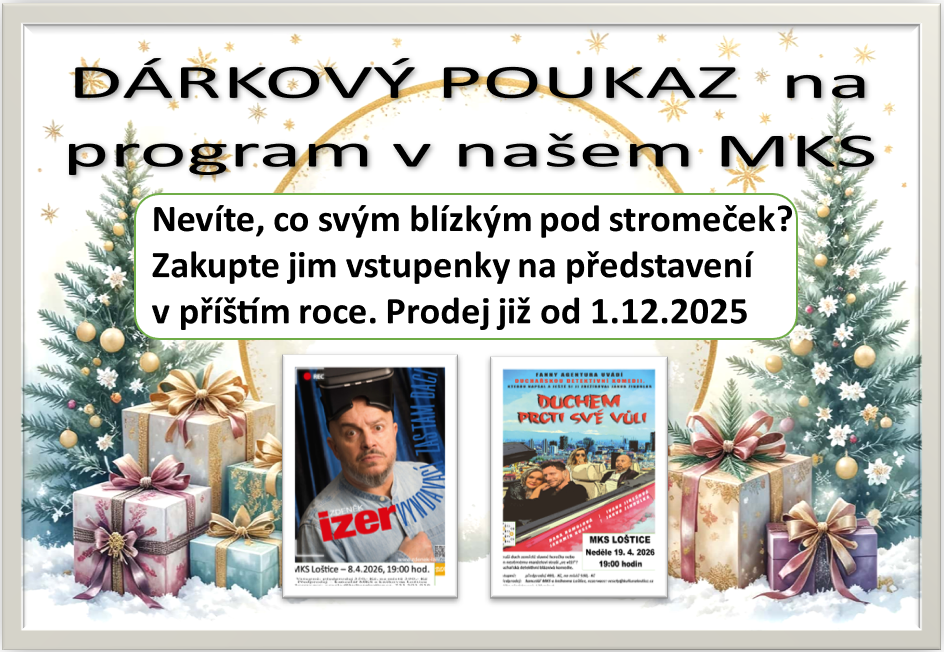 DÁRKOVÝ POUKAZ vánoce 2025