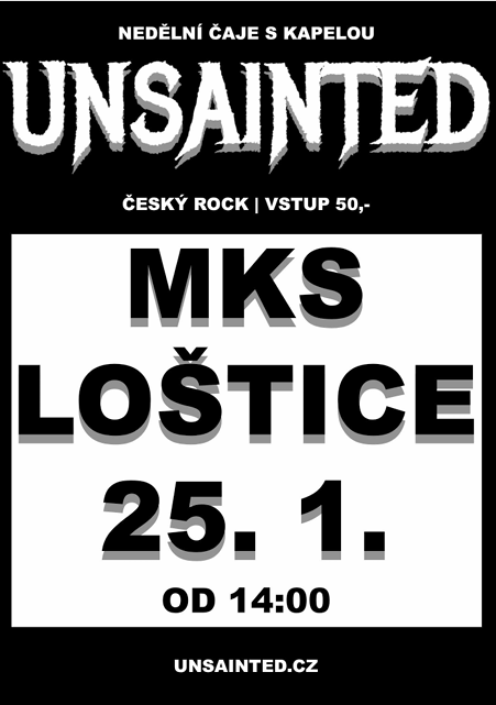 Nedělní čaje 25.1.2026